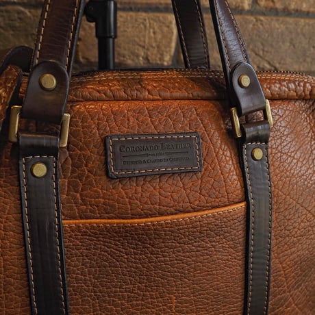 CORONADO LEATHER / AMERICAN BISON SHOULDER BRIEFCASE