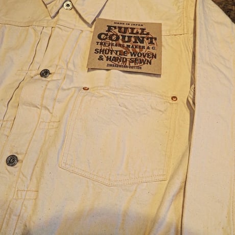 FULLCOUNT / S2107ECSS WWII Model 11.5oz ECRU DENIM JACKET