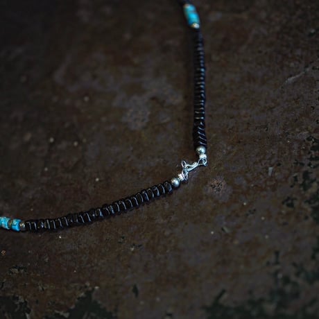 Navajo ／ Jet Turquoise Beads Necklace