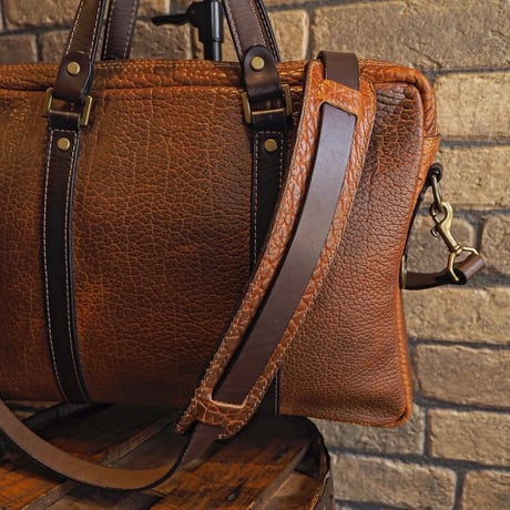 CORONADO LEATHER / AMERICAN BISON SHOULDER BRIEFCASE