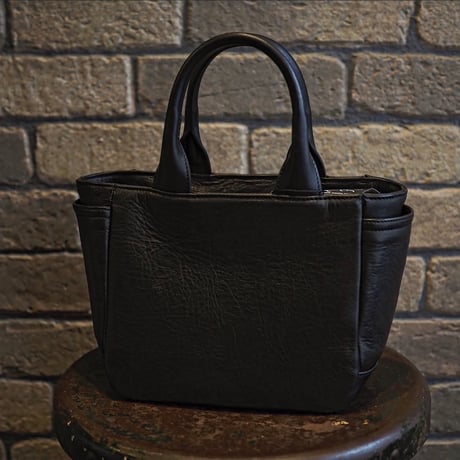DEER HORN SMITH'S ／ EZO DEER LEATHER DIA STITCH HAND BAG