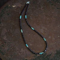 Navajo ／ Jet Turquoise Beads Necklace