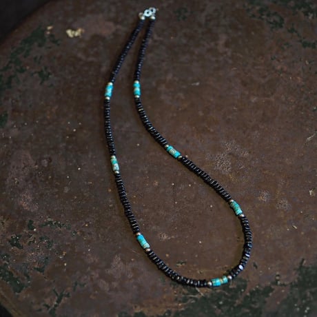 Navajo ／ Jet Turquoise Beads Necklace