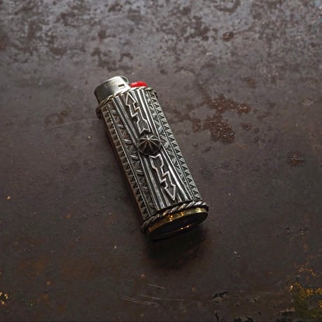 DUCK TAIL ／ Silver＆Brass Lighter Case "Arrow"