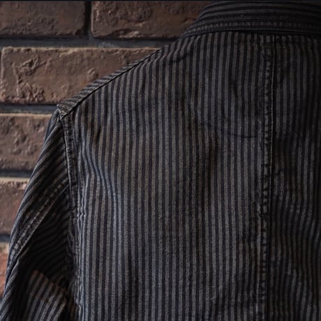 FULLCOUNT / Hickoly Stripe Sumi Black Chore Jacket