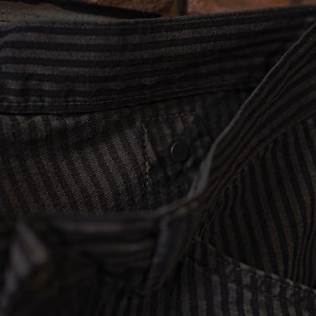 FULLCOUNT / Hickoly Stripe Sumi Black Trousers