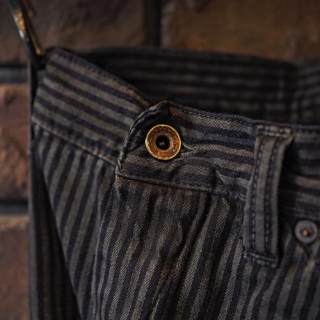 FULLCOUNT / Hickoly Stripe Sumi Black Trousers