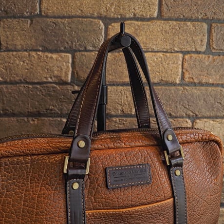 CORONADO LEATHER / AMERICAN BISON SHOULDER BRIEFCASE