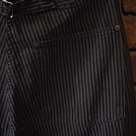 FULLCOUNT / Hickoly Stripe Sumi Black Trousers