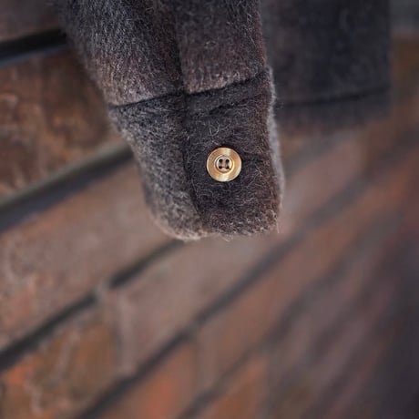 FULLCOUNT ／4102 Wool Alpaca Shaggy Check Open Collar Shirt