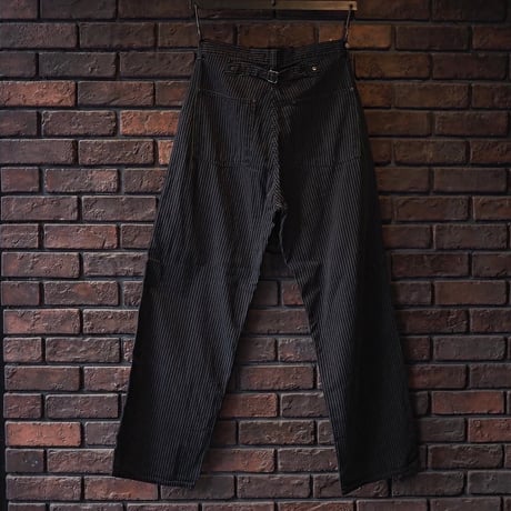 FULLCOUNT / Hickoly Stripe Sumi Black Trousers