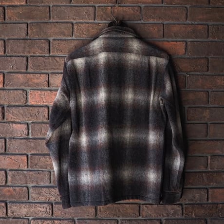 FULLCOUNT ／4102 Wool Alpaca Shaggy Check Open Collar Shirt