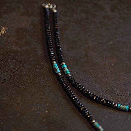 Navajo ／ Jet Turquoise Beads Necklace