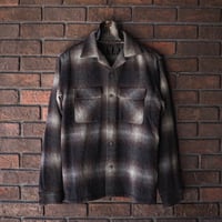 FULLCOUNT ／4102 Wool Alpaca Shaggy Check Open Collar Shirt