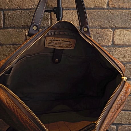 CORONADO LEATHER / AMERICAN BISON SHOULDER BRIEFCASE