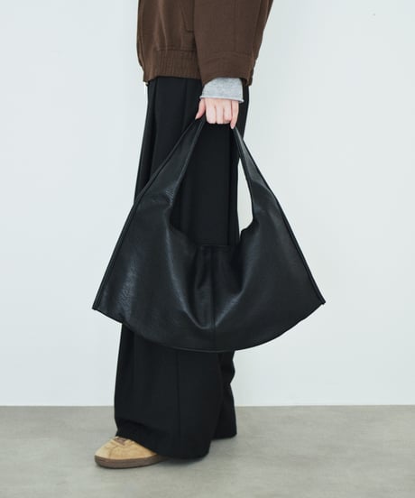 bag2-02684　ワンハンドル スラウチーバッグ　ブラウン　ネイビー　ブラック