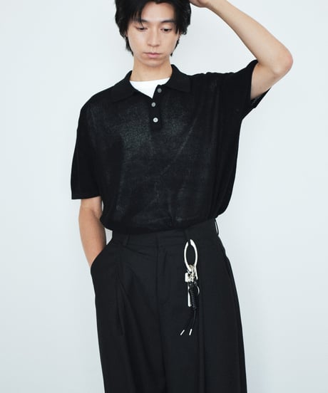 knit-02382U　Polo Collar Knit Pullover