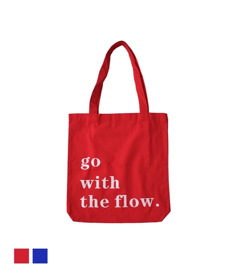 mb-bag2-02678U　Text Logo Color Tote Bag　Red