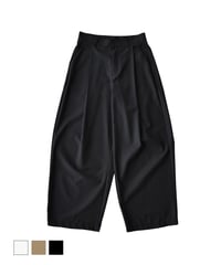 bottoms-02266U　Tuck Cocoon Wide Pants