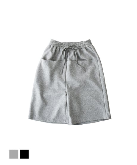 グレーのみ 8月中旬入荷分　予約販売　bottoms-02327U　Sweat Half Pants
