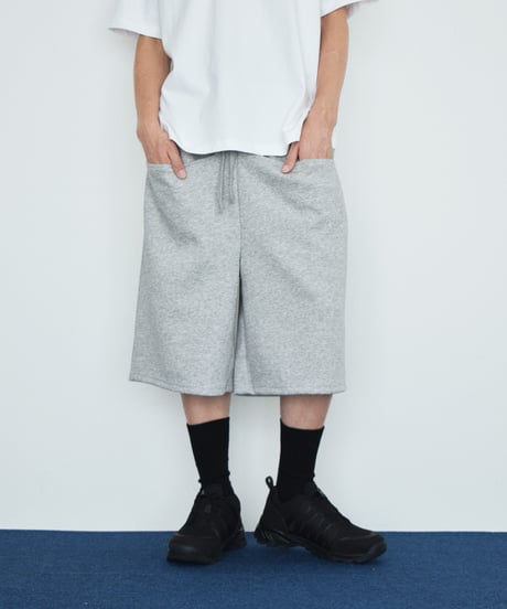 グレーのみ 8月中旬入荷分　予約販売　bottoms-02327U　Sweat Half Pants