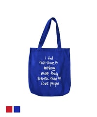 mb-bag2-02678U　Text Logo Color Tote Bag　Blue