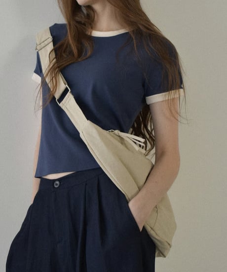 nh-tops-02563　コンパクト リンガーT　ネイビー