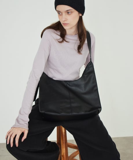 nh-tops-02632　カットオフ ロングスリーブ トップス　ライラック　グレー　ブラック