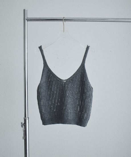nh-knit-02386　ニットビスチェ　レッド　オフホワイト　グレー　ブラック