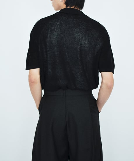 knit-02382U　Polo Collar Knit Pullover