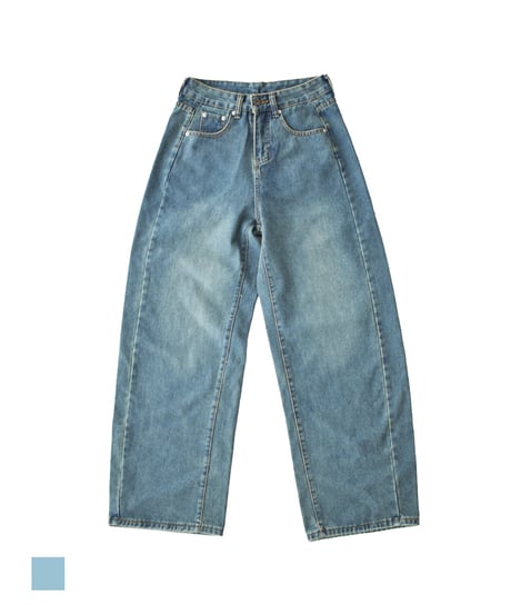 Mサイズのみ 8月中旬入荷分　予約販売　bottoms-02297U　Loose Denim Pants