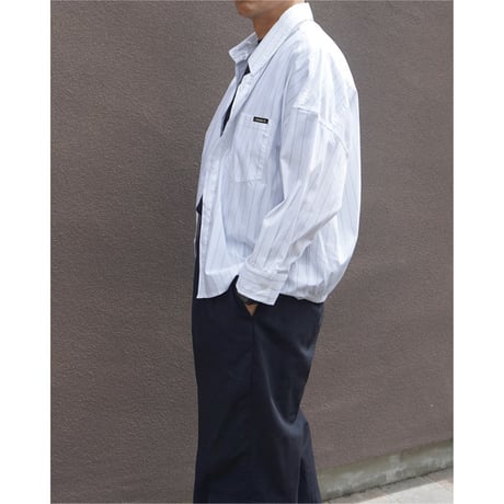 Three-quarter sleeve striped shirt