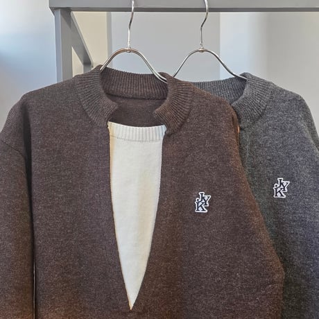 【受注期間10/14〜20】Layered style knit pullover
