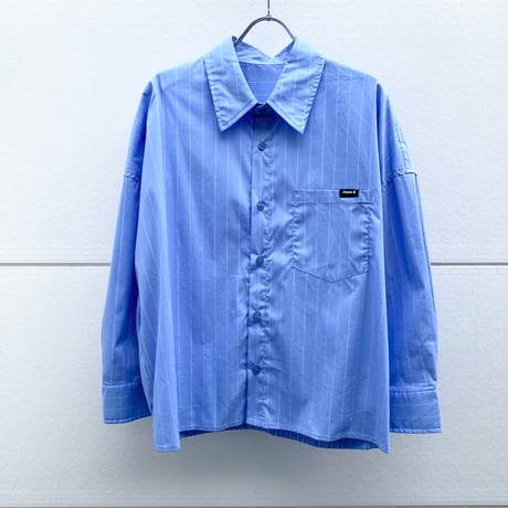 Three-quarter sleeve striped shirt
