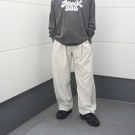 【受注期間10/14〜20】Tuck curve Pants