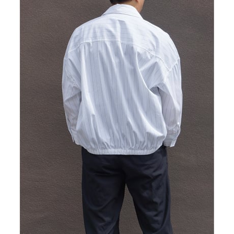 Three-quarter sleeve striped shirt