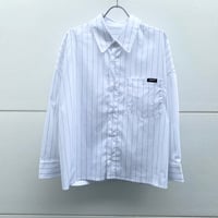 Three-quarter sleeve striped shirt