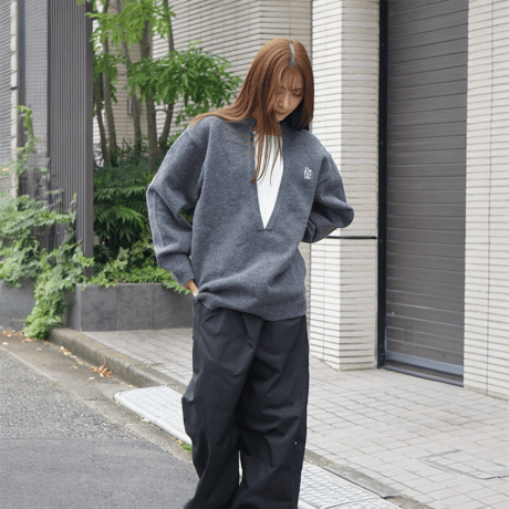 【受注期間10/14〜20】Layered style knit pullover