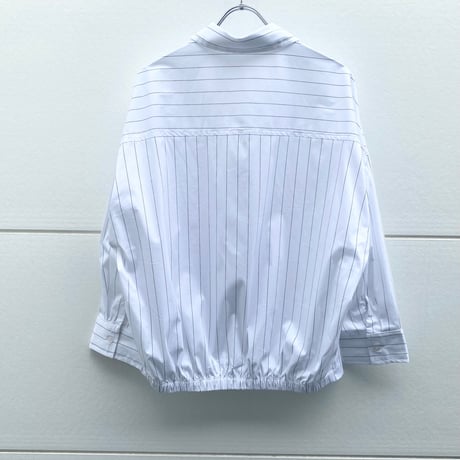 Three-quarter sleeve striped shirt