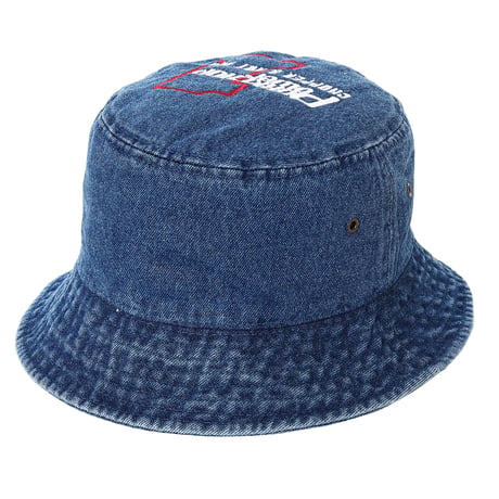 PORKCHOP GARAGE SUPLLY - P POWER DENIM BUCKET HAT