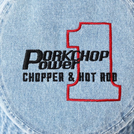 PORKCHOP GARAGE SUPLLY - P POWER DENIM BUCKET HAT