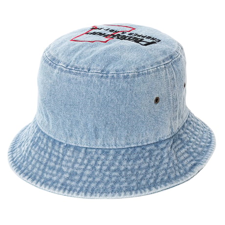 PORKCHOP GARAGE SUPLLY - P POWER DENIM BUCKET HAT