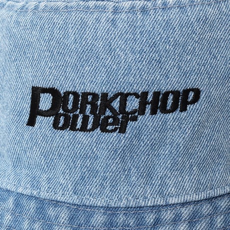 PORKCHOP GARAGE SUPLLY - P POWER DENIM BUCKET HAT