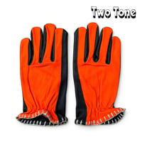 SIGNAL GLOVE - No.58 ORANGE × BLACK TWO TONE