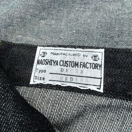 NAOSHIYA CUSTOM FACTORY　「DECK3」ブラックデニム