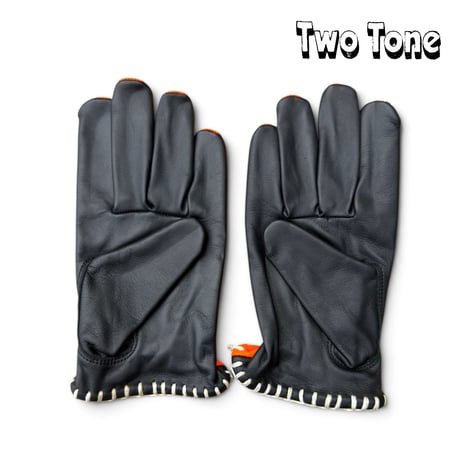 SIGNAL GLOVE - No.58 ORANGE × BLACK TWO TONE