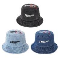 PORKCHOP GARAGE SUPLLY - P POWER DENIM BUCKET HAT