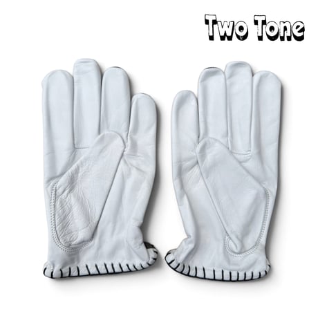 SIGNAL GLOVE - No.56 GRAY × WHITE TWO TONE