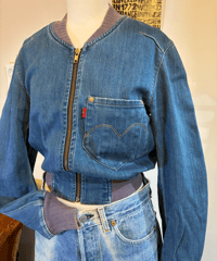 00s LEVI'S RED CONPACT DENIM BLOUSON