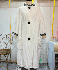70-80s GERMANY PILE ROBE COAT (JK260945)